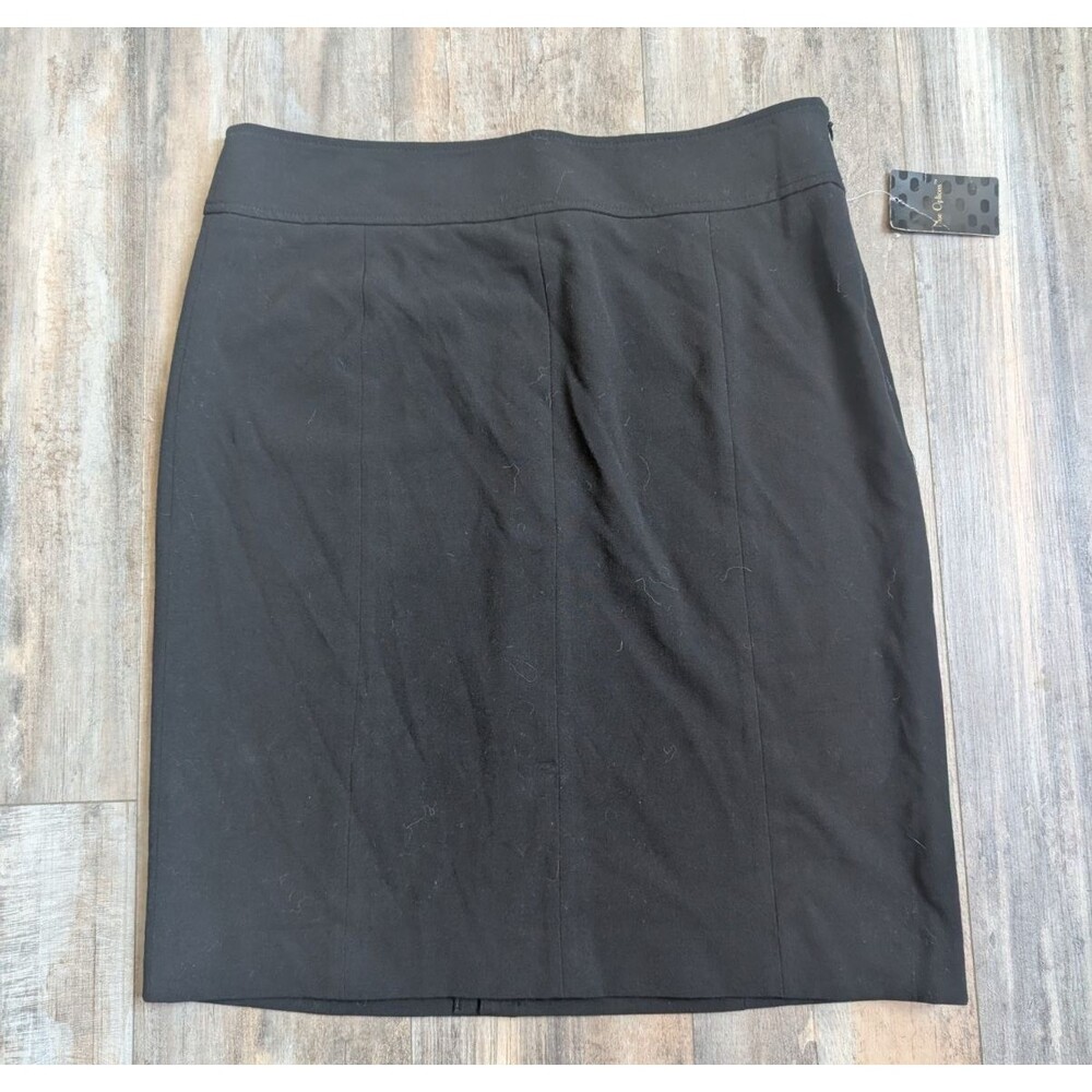 NWT Nue Options Black Pencil Knee Length Skirt Size 12 NEW Office Wear